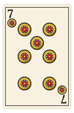 Seven of coins (oros)